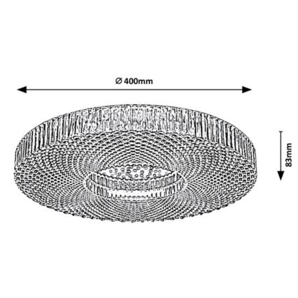 Rabalux - LED Stmívatelné stropní svítidlo LED/36W/230V 3000-6000K + dálkové ovládání