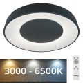 Rabalux - LED Stmívatelné stropní svítidlo LED/38W/230V černá 3000-6500K + dálkové ovládání