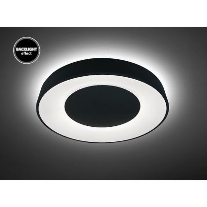 Rabalux - LED Stmívatelné stropní svítidlo LED/38W/230V černá 3000-6500K + dálkové ovládání