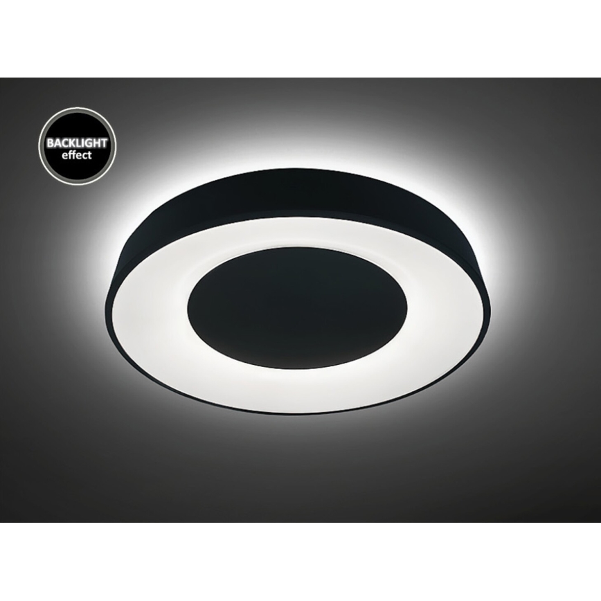Rabalux - LED Stmívatelné stropní svítidlo LED/38W/230V černá 3000-6500K + dálkové ovládání