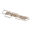 Rabalux - LED Stmívatelné stropní svítidlo LED/40W/230V 3000-6500K 33x100 cm zlatá + dálkové ovládání