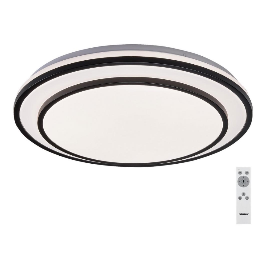 Rabalux - LED Stmívatelné stropní svítidlo LED/40W/230V 3000-6500K černá pr. 49 cm + dálkové ovládání