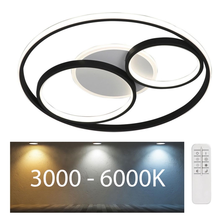 Rabalux - LED Stmívatelné stropní svítidlo LED/50W/230V 3000-6000K pr. 53 cm + dálkové ovládání