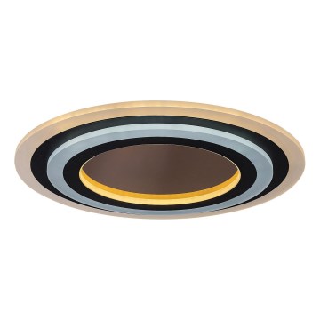 Rabalux - LED Stmívatelné stropní svítidlo LED/56W/230V 3000/4000/6000K matný chrom/černá + dálkové ovládání