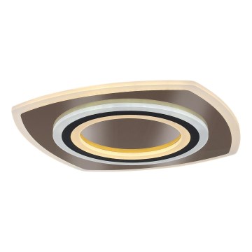 Rabalux - LED Stmívatelné stropní svítidlo LED/60W/230V 3000/4000/6000K matný chrom/černá + dálkové ovládání
