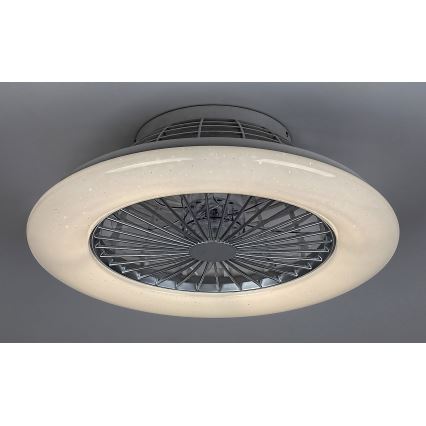 Rabalux - LED Stmívatelné stropní svítidlo s ventilátorem LED/30W/230V 3000-6500K + dálkové ovládání 