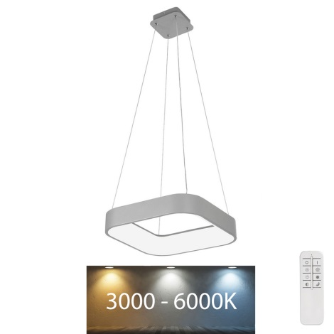 Rabalux - LED Stmívatelný lustr na lanku LED/28W/230V hranatý 3000-6000K + dálkové ovládání