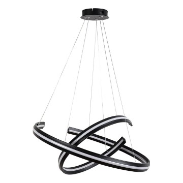 Rabalux - LED Stmívatelný lustr na lanku LED/80W/230V 3000-6500K černá + dálkové ovládání