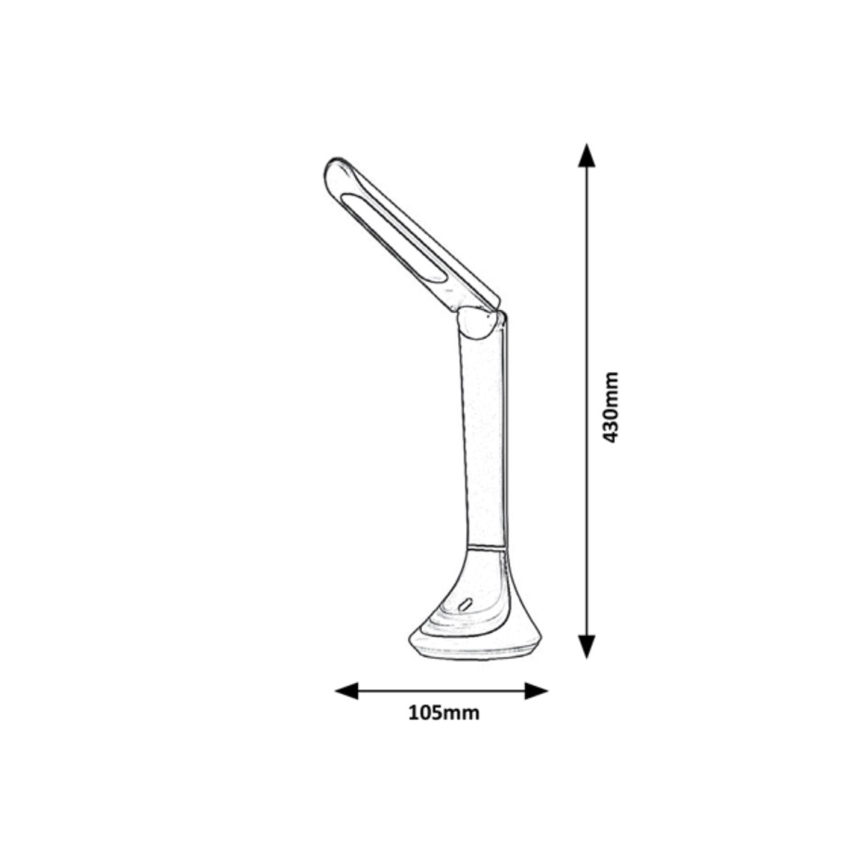 Rabalux - LED Stolní lampa LED/5W/230V hnědá