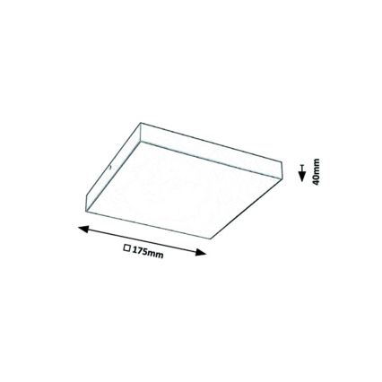 Rabalux - LED Stropní svítidlo LED/18W/230V 3000-6000K IP44 černá