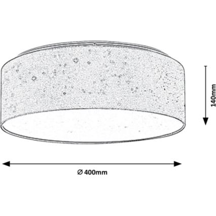 Rabalux - LED Stropní svítidlo LED/22W/230V šedá