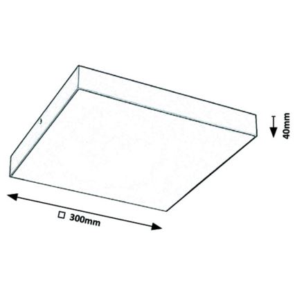 Rabalux - LED Stropní svítidlo LED/24W/230V 3000-6000K IP44 bílá