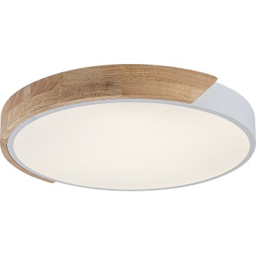 Rabalux - LED Stropní svítidlo LED/40W/230V 3000/4000/6500K bílá/dub pr. 61 cm