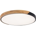 Rabalux - LED Stropní svítidlo LED/42W/230V 3000/4000/6500K černá/dub pr. 61 cm