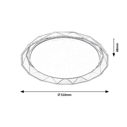 Rabalux - LED Stropní svítidlo LED/48W/230V