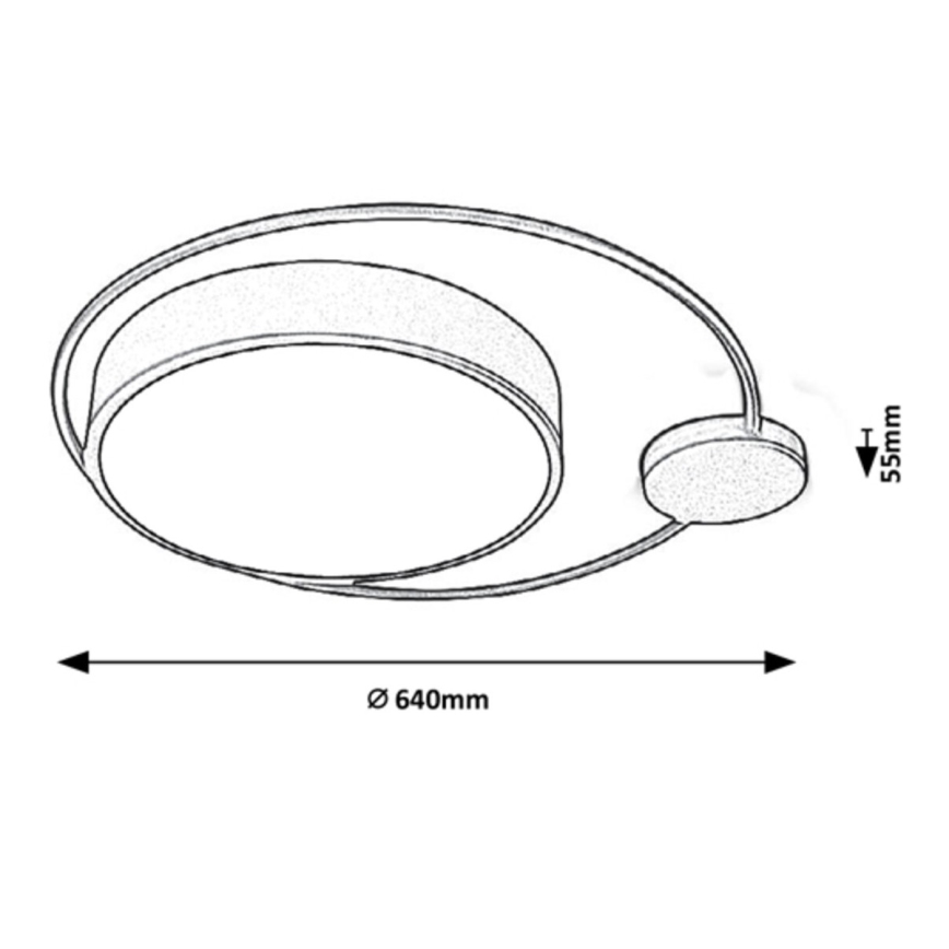 Rabalux - LED Stropní svítidlo LED/48W/230V