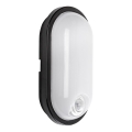 Rabalux - LED Venkovní stropní svítidlo se senzorem LED/15W/230V IP65 černá