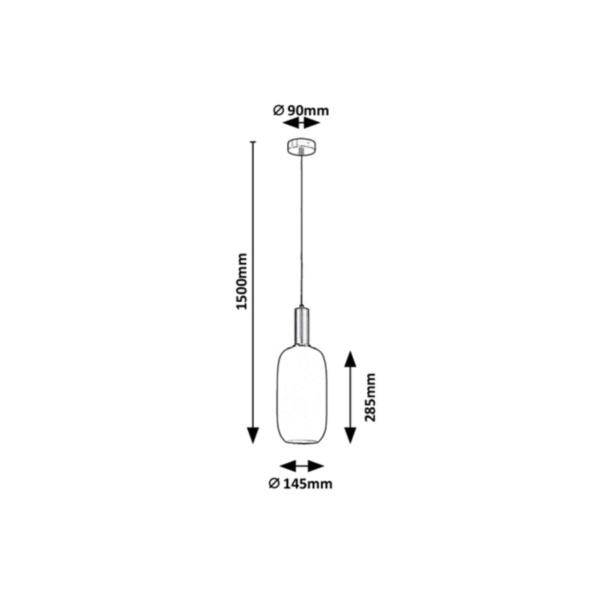 Rabalux - Lustr na lanku 1xE27/60W/230V
