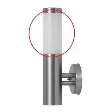 Rabalux - Náhradní sklo k venkovnímu svítidlu INOX TORCH E27 bílá
