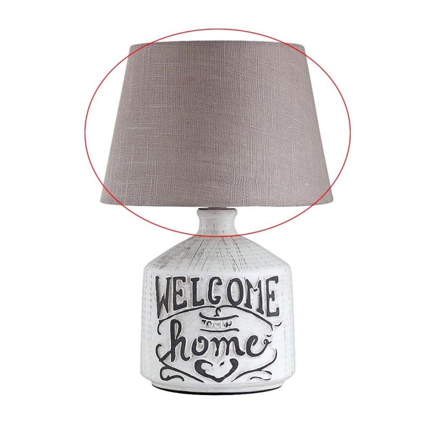 Rabalux - Náhradní stínidlo pro stolní lampu PETRA E14 hnědá/bílá