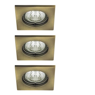 Rabalux - SADA 3x LED Koupelnové podhledové svítidlo 3xGU10/6W/230V + 3xGU10/50W IP44 Rabalux - SADA 3x LED Koupelnové podhledové svítidlo 3xGU10/6W/230V + 3xGU10/50W IP44