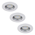 Rabalux - SADA 3xLED Podhledové svítidlo 1xGU10/3W/230V IP40