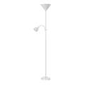 Rabalux - stojací lampa 1xE27/100W+E14/25W bílá