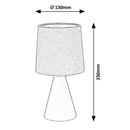 Rabalux - Stolní lampa 1xE14/40W/230V modrá