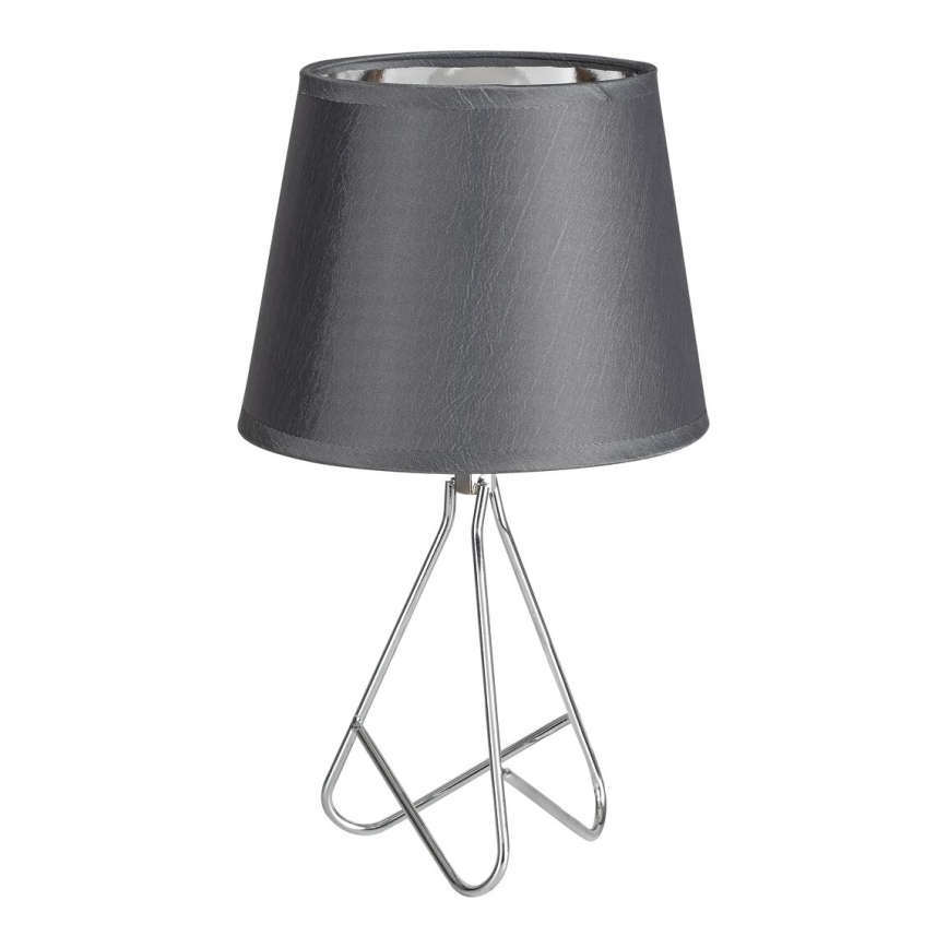 Rabalux - Stolní lampa 1xE14/40W/230V šedá/lesklý chrom