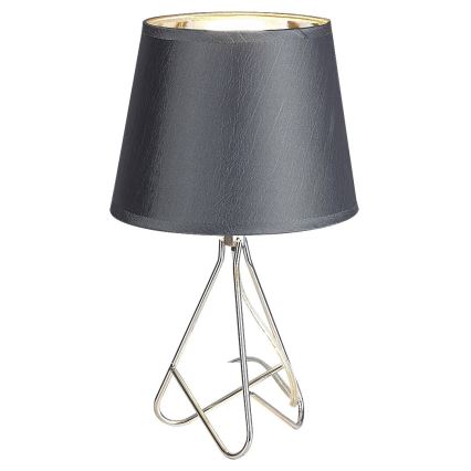 Rabalux - Stolní lampa 1xE14/40W/230V šedá/lesklý chrom