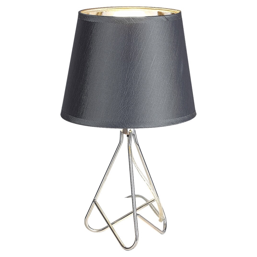 Rabalux - Stolní lampa 1xE14/40W/230V šedá/lesklý chrom
