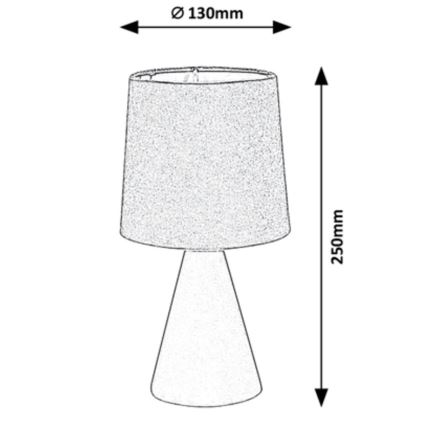 Rabalux - Stolní lampa 1xE14/40W/230V šedá