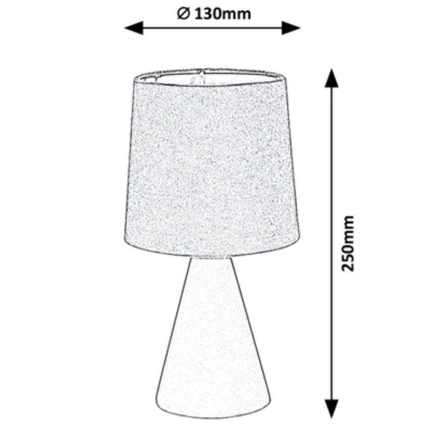 Rabalux - Stolní lampa 1xE14/40W/230V šedá