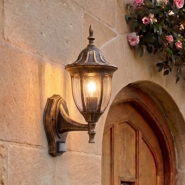 Rabalux - Venkovní nástěnné svítidlo se senzorem 1xE27/60W/230V IP43
