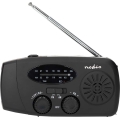 Rádio AM/FM na kliku se solárním panelem a LED svítilnou 2000 mAh
