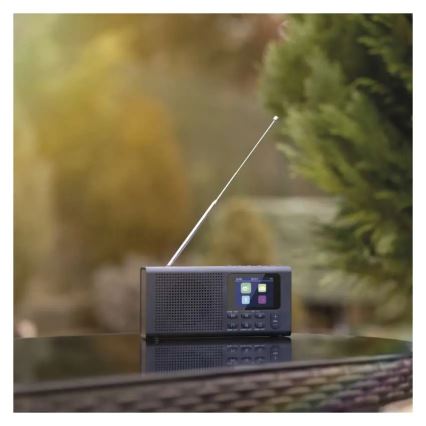 Rádio DAB DAB+ FM 3W/5V/4xAA černá