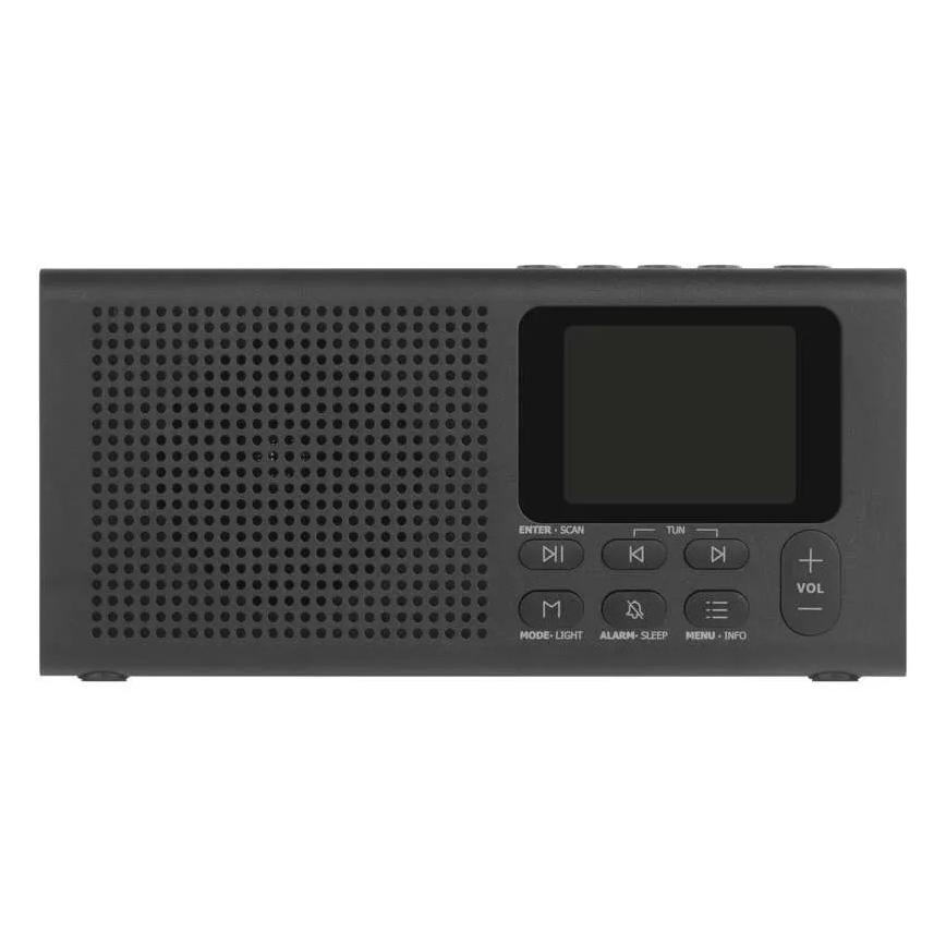 Rádio DAB DAB+ FM 3W/5V/4xAA černá