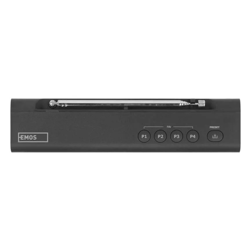 Rádio DAB DAB+ FM 3W/5V/4xAA černá