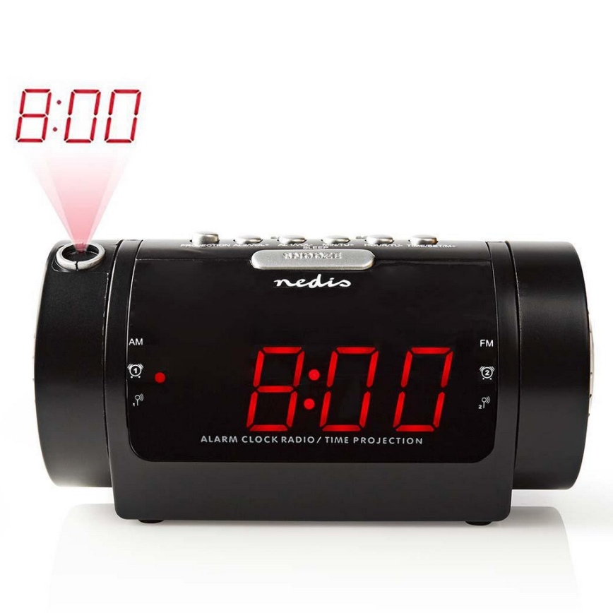 Radiobudík s LED displejem a projektorem 230V