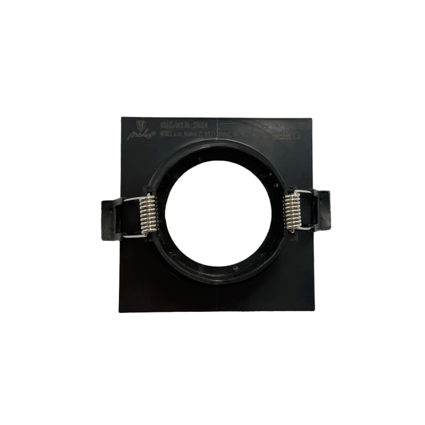 Rámeček pro podhledové svítidlo GU10 8,6x8,6 cm černá