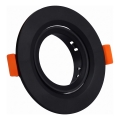 Rámeček pro podhledové svítidlo GU10 pr. 9 cm černá