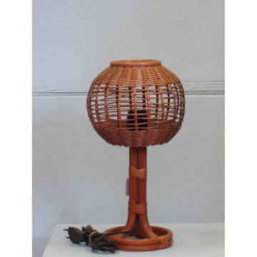 Ratanová stolní lampa E27/60W/230V