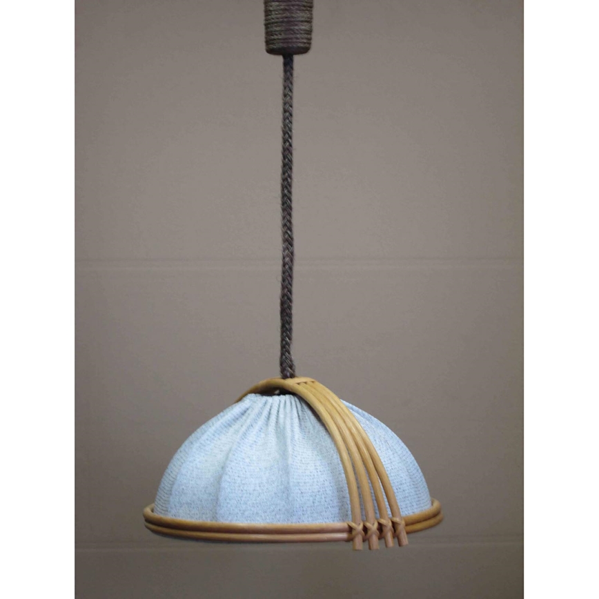 Ratanový lustr na lanku E27/60W/230V