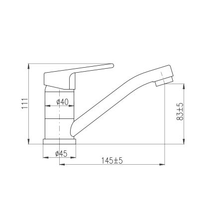 RAV Slezák CO115.0 - Umyvadlová baterie COLORADO 11 cm lesklý chrom