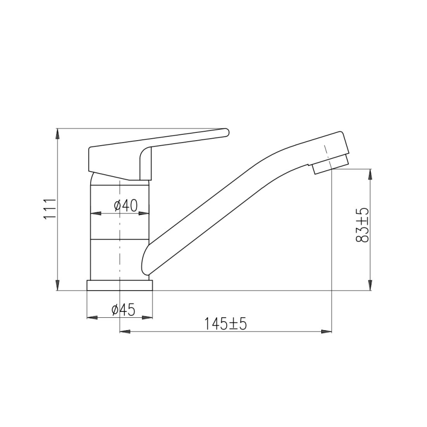 RAV Slezák CO115.0 - Umyvadlová baterie COLORADO 11 cm lesklý chrom