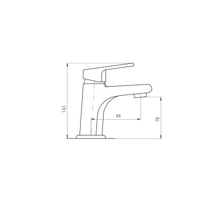RAV Slezák CO126.0 - Umyvadlová baterie COLORADO 14,3 cm lesklý chrom