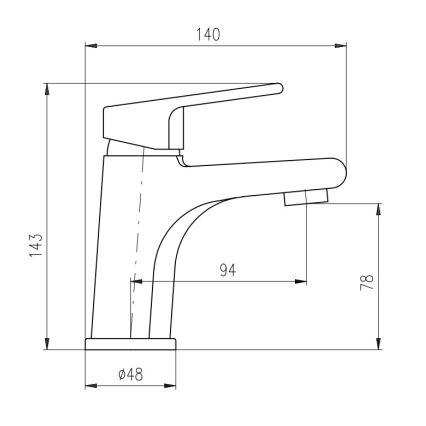 RAV Slezák CO126.0Z - Umyvadlová baterie COLORADO 14,3 cm lesklá zlatá