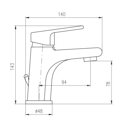 RAV Slezák CO127.0 - Umyvadlová baterie + výpusť COLORADO 14,3 cm lesklý chrom