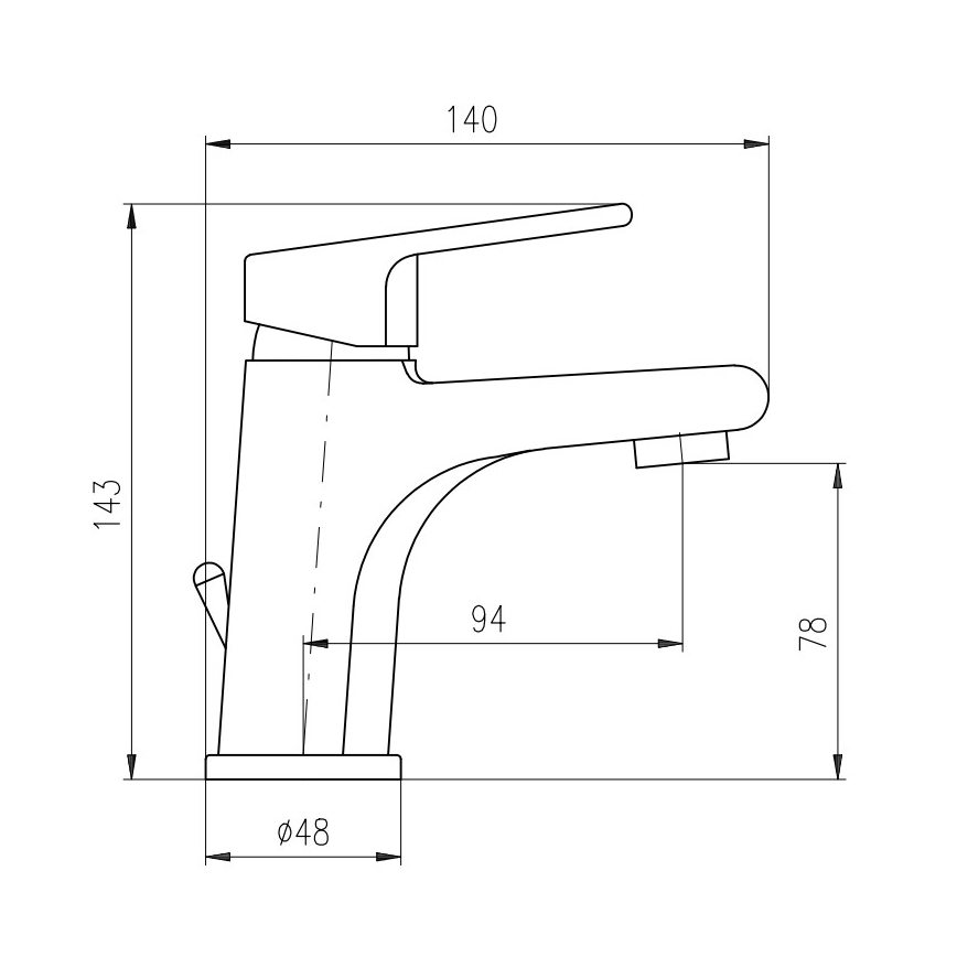 RAV Slezák CO127.0 - Umyvadlová baterie + výpusť COLORADO 14,3 cm lesklý chrom