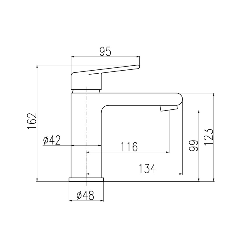 RAV Slezák CO128.0CMATZ - Umyvadlová baterie COLORADO 16,2 cm černá/zlatá